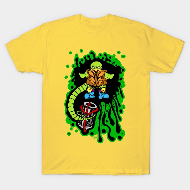 Angry Snapping Turtle Ooze Man T-Shirt by peteoliveriart